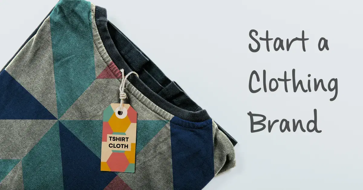 start a clothing brand business illustration