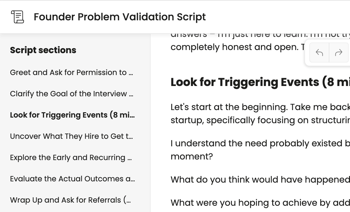 Interview Script