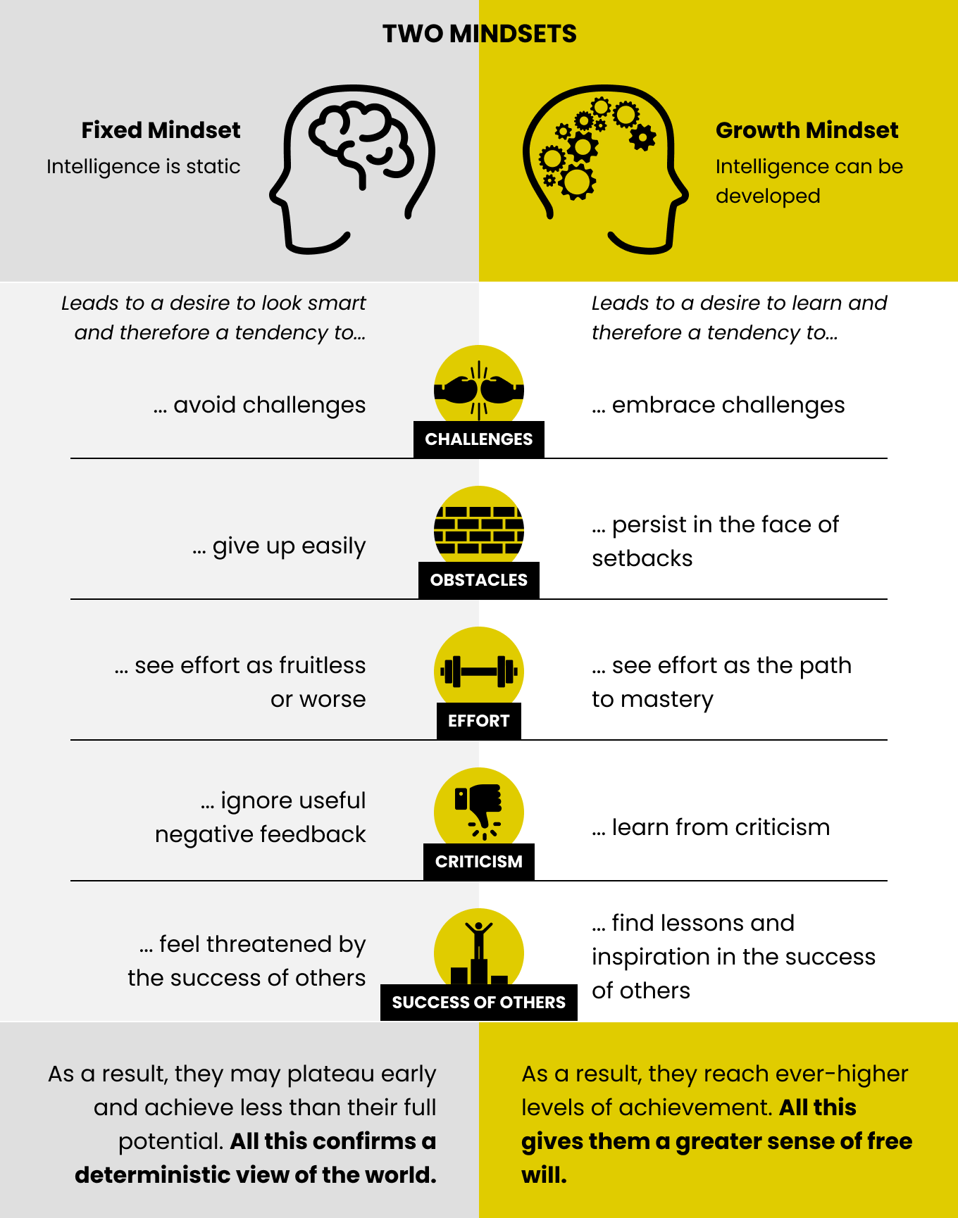 Fixed Mindset vs Growth Mindset