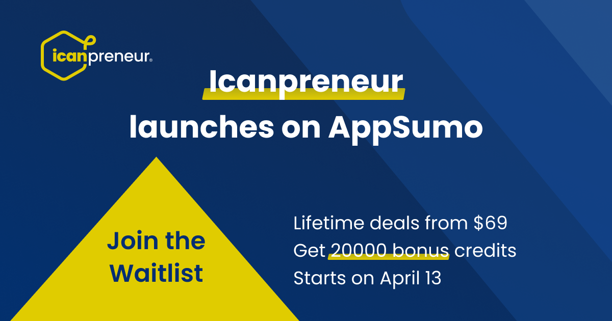 Icanpreneur is on AppSumo